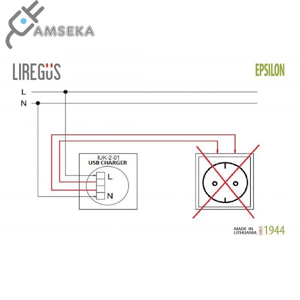 Usb įkroviklis, Liregus EPSILON 3