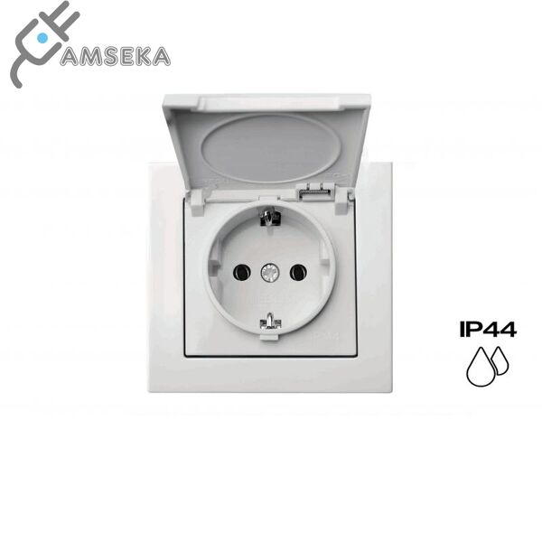 Kižtukinis lizdas IP44 su įžem., Liregus EPSILON 