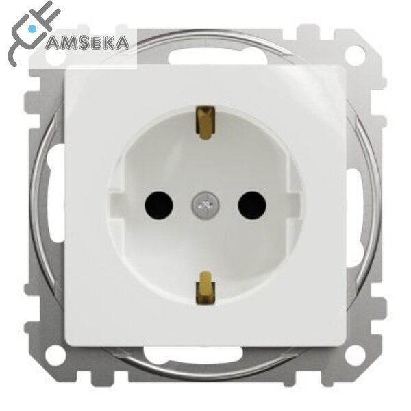 Kištukinis lizdas Sedna Design & Elements, su įžem., baltos spalvos 1