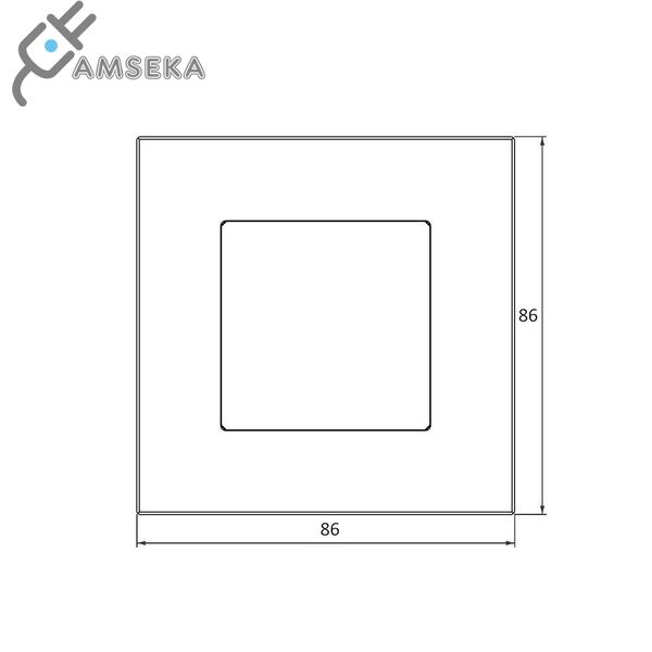 Vienvietis stiklo rėmelis SPRING 1