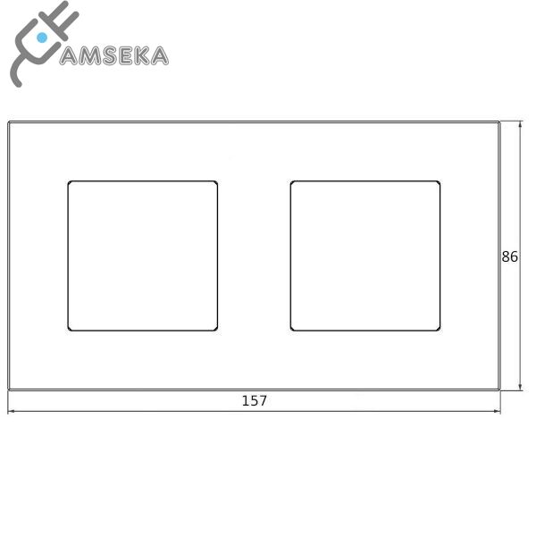 Dvivietis stiklo rėmelis SPRING 1
