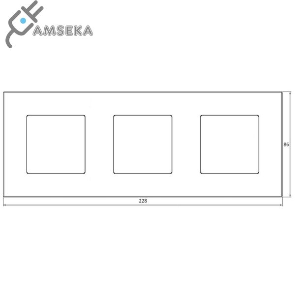 Trivietis stiklo rėmelis SPRING 1