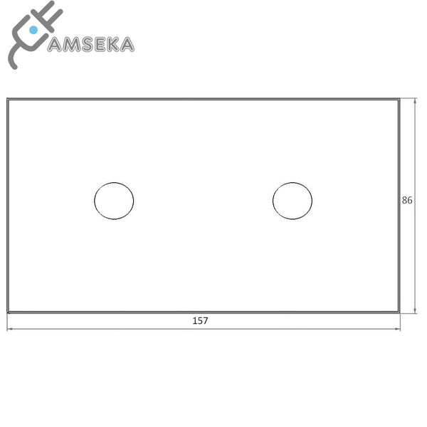 Dvivietė, dvipolė/vienpolė stiklo panelė SPRING 2