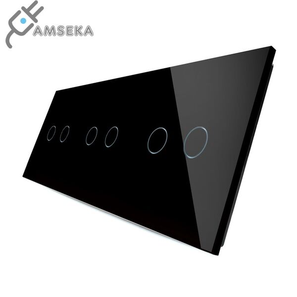 Trivietė, dvipolė, sensorinė stiklo panelė SPRING 1