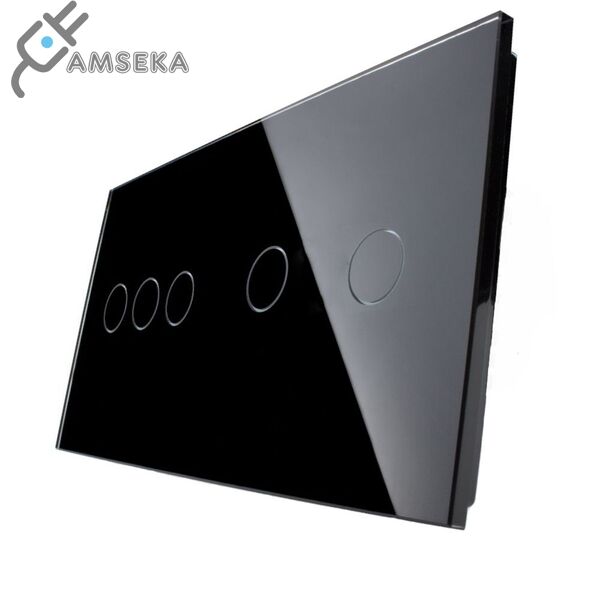 Dvivietė, tripolė/dvipolė sensorinė stiklo panelė SPRING 2