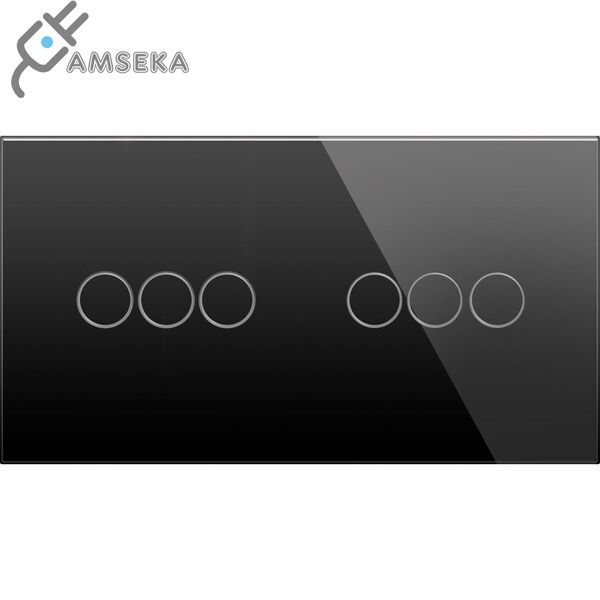 Dvivietė, tripolė sensorinė stiklo panelė SPRING