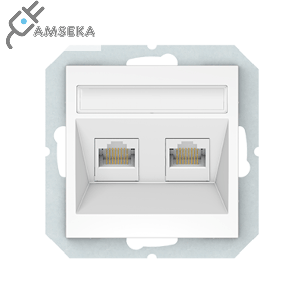 Kompiuterio lizdas Vilma QR1000, 2 vietų, baltos spalvos