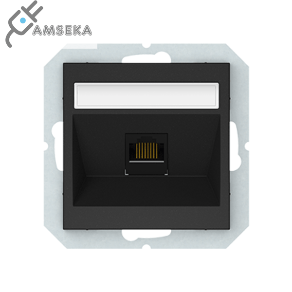 Kompiuterio lizdas Vilma QR1000, 1 vietos, juodos matinės spalvos