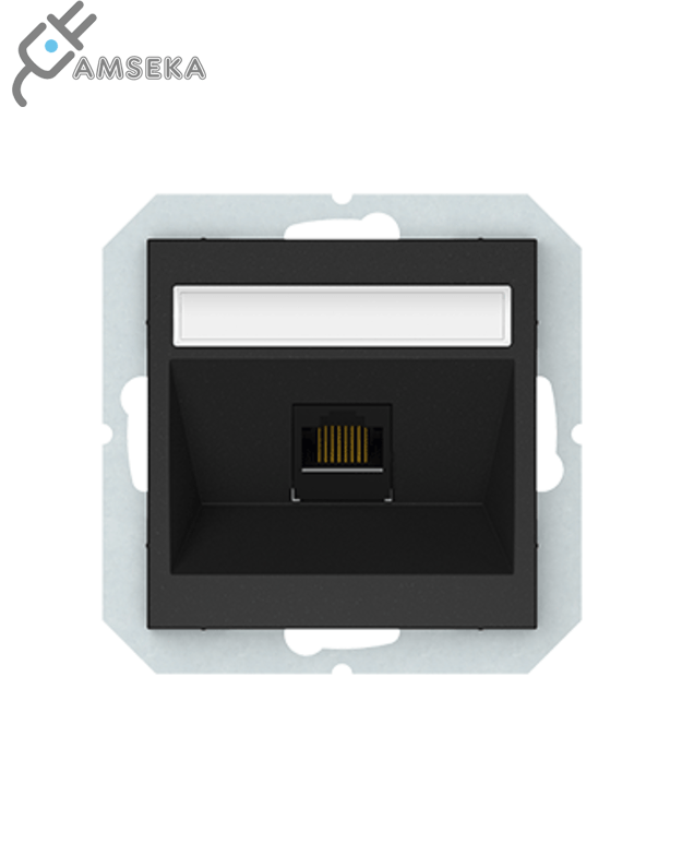 Kompiuterio lizdas Vilma QR1000, 1 vietos, juodos matinės spalvos