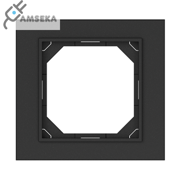 Vienos vietos rėmelis Vilma QR1000, juodos matinės spalvos