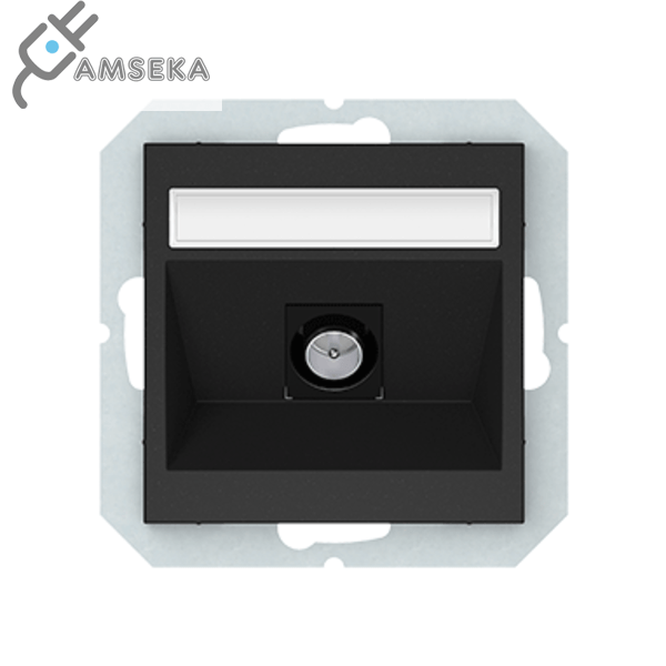 Antenos lizdas Vilma QR1000, galinis (TV), juodos matinės spalvos 