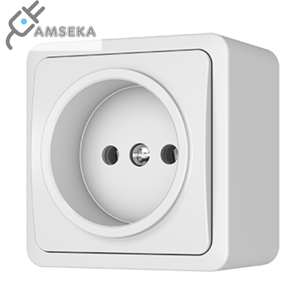 Kištukinis lizdas Vilma SL+250,  baltos spalvos