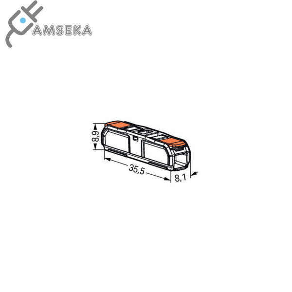 Jungtis 221-2411 Wago 32A 2X0.5-4mm² 1