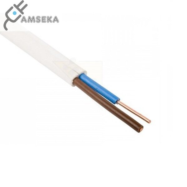 Kabelis YDYPL 2x1.5mm², baltas, 100m