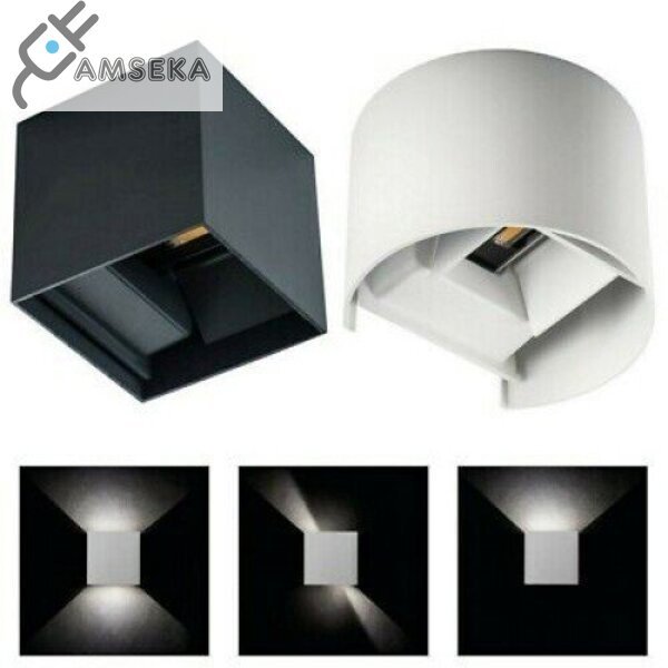 7W sieninis šviestuvas Kanlux REKA LED, grafito spalvos, IP54, 4000K 2