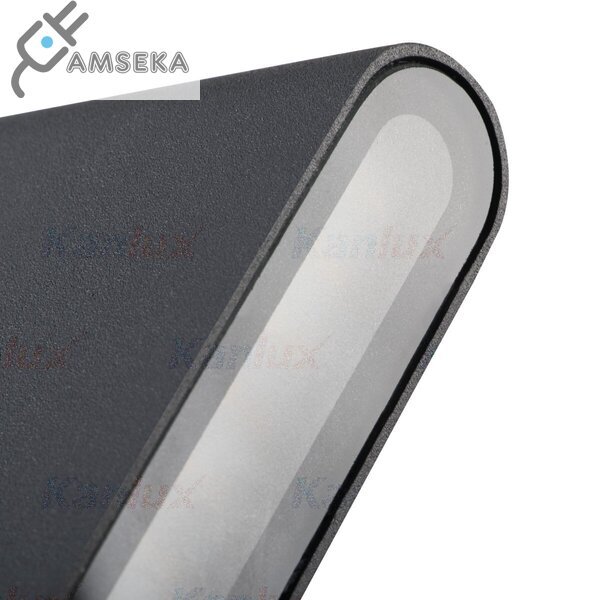 8W sieninis šviestuvas Kanlux GARTO LED, grafito spalvos, IP54, 4000K 1