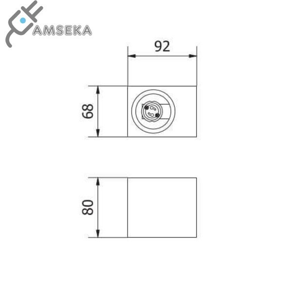 Fasadinis šviestuvas TIAGO KW GTV, juodos spalvos  3
