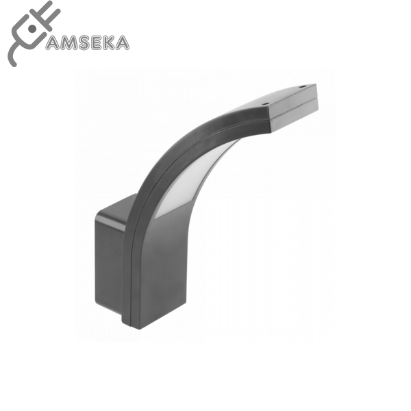 10W LED sieninis šviestuvas GTV PARIS, juodos spalvos. IP54, 4000K