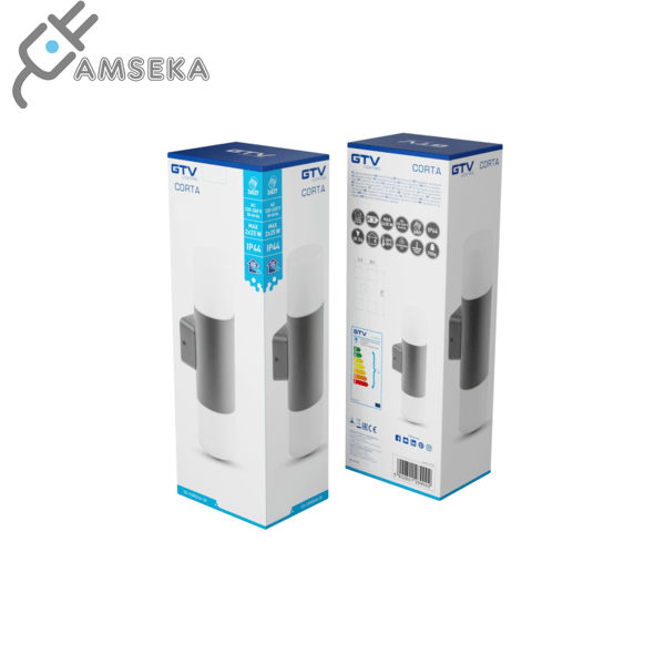 Sieninis šviestuvas GTV CORTA-AUD, IP44 5