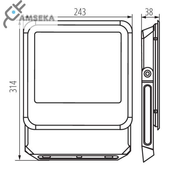 90W LED prožektorius Kanlux IQ-LED  3