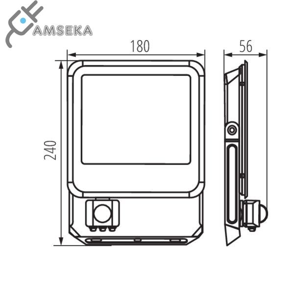 50W LED prožektorius su judesio jutikliu Kanlux IQ-LED  4