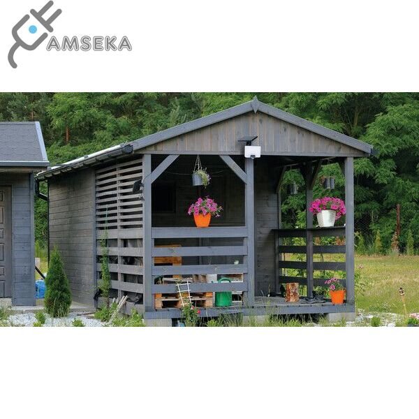 8W LED prožektorius su judesio davikliu ir saulės baterija 7