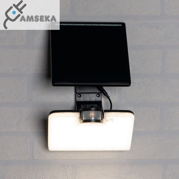 8W LED prožektorius su judesio davikliu ir saulės baterija 5