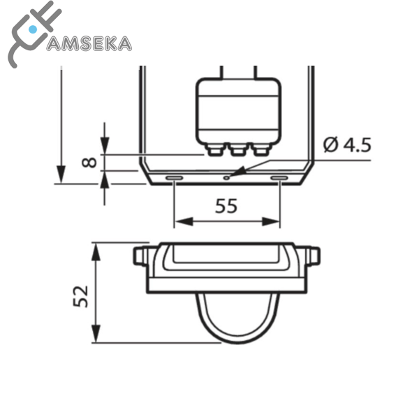 20W LED Prožektorius su judesio davikliu BVP164 PHILIPS, pilkas, IP65, 4000K 1