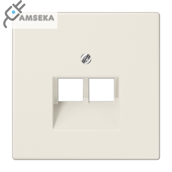 Dangtelis tel./komp. lizdo dvivietis, dramblio kaulas JUNG LS990