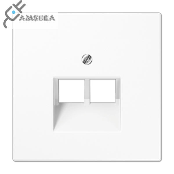 Dangtelis tel./komp. lizdo dvivietis, baltas LS990