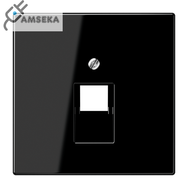 Dangtelis tel./komp. lizdo, juodas JUNG LS990