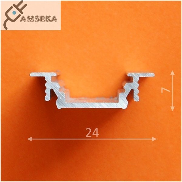 2m LED juostos profilis GROOVE10, anoduotas 1