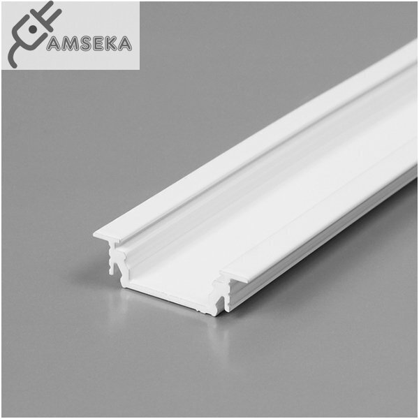 2m LED juostos profilis GROOVE10, baltos spalvos