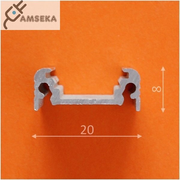 2m LED juostos profilio SURFACE10 (anoduotas) 1