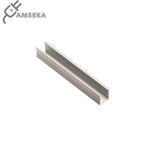 2M LED profilis GLAX MINI paaukštintas, sidabrinės spalvos