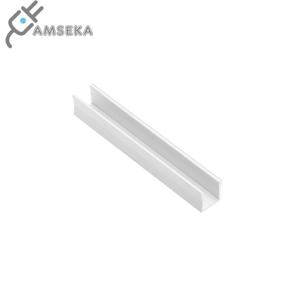 2M LED profilis GLAX MINI paaukštintas, baltos spalvos