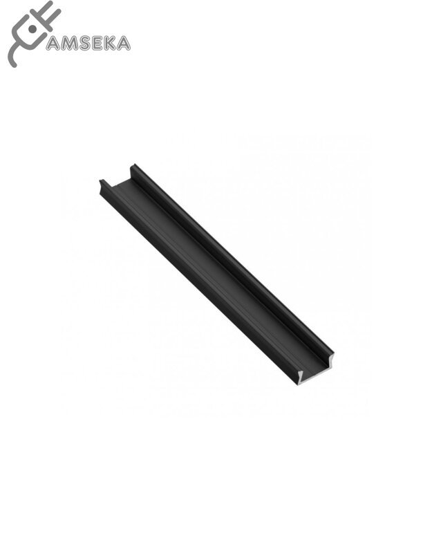 2M LED profilis GLAX MINI, juodos spalvos