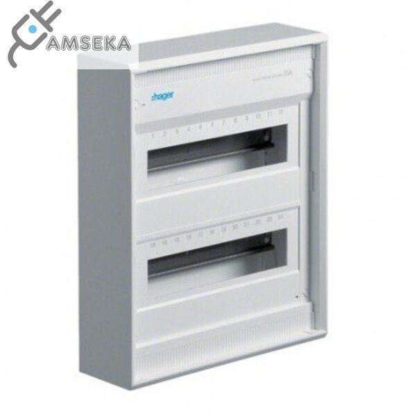 Virštinkinis Skydelis HAGER, IP30, 24 Mod. su metalinėmis durelėmis