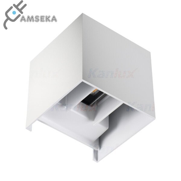 7W sieninis šviestuvas Kanlux REKA LED, baltos spalvos, IP54, 4000K