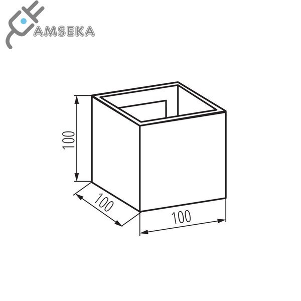 7W sieninis šviestuvas Kanlux REKA LED, baltos spalvos, IP54, 4000K 2