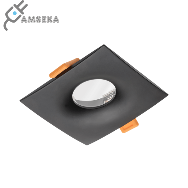 Šviestuvas įleidžiamas GTV ALESSIO, kvadratinis, juodos spalvos, IP54