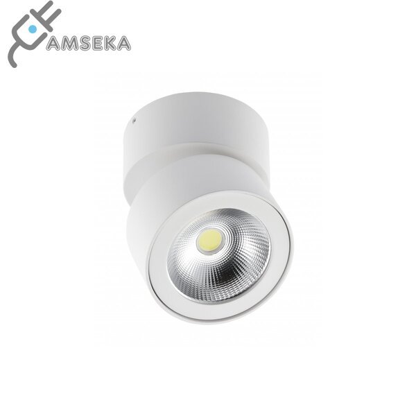 15W LED šviestuvas GTV BIANCO, 4000K, apvalus, baltos spalvos