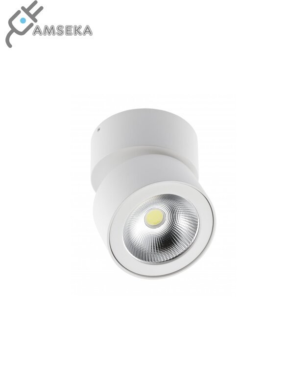 15W LED šviestuvas GTV BIANCO, 4000K, apvalus, baltos spalvos