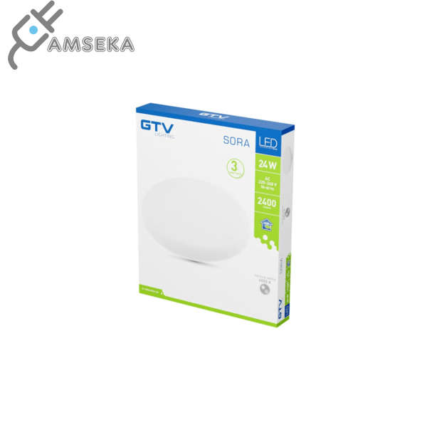 24W LED įleidžiamas šviestuvas GTV SORA, baltas, 4000K, IP54 3