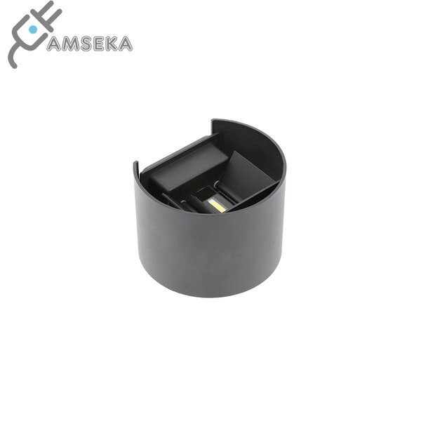 7W sieninis šviestuvas GTV MISSOURI-O, juodas, IP54, 4000K