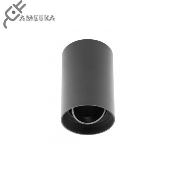 Akcentinis šviestuvas GTV RESTO, IP20, apvalus, juodos sp., 82 x 125 mm