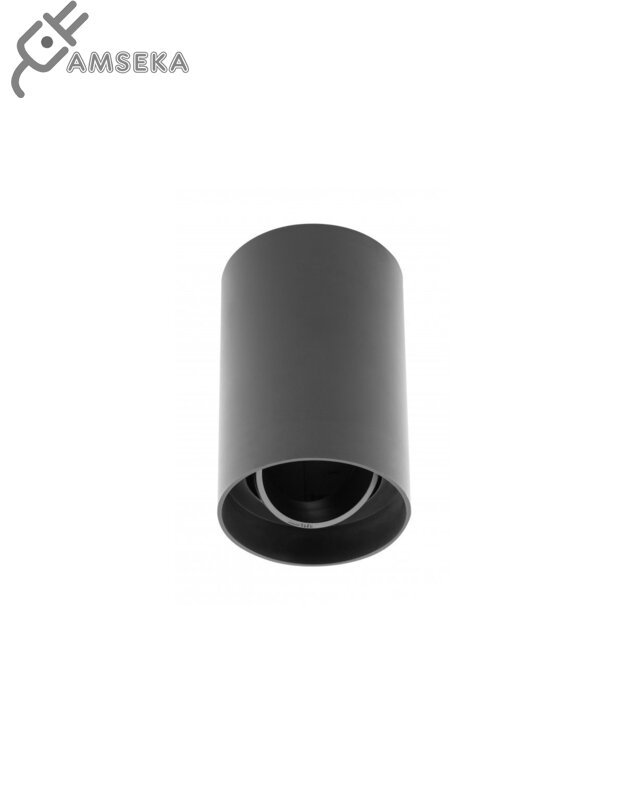 Akcentinis šviestuvas GTV RESTO, IP20, apvalus, juodos sp., 82 x 125 mm