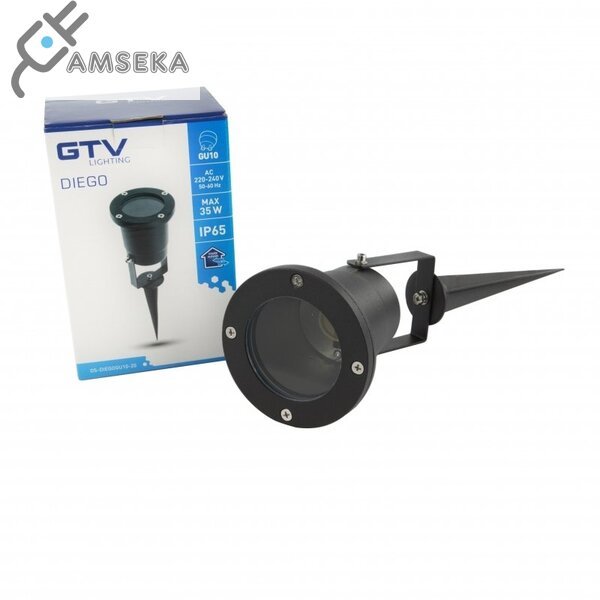 Įsmeigiamas kryptinis šviestuvas GTV DIEGO, juodos spalvos 2