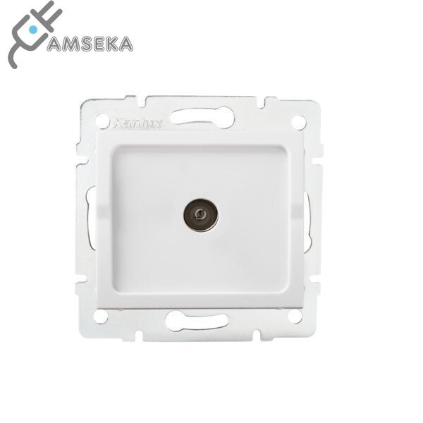 Antenos lizdas Kanlux LOGI, galinis (TV), baltos spalvos 