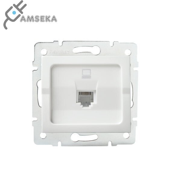 Kompiuterio lizdas Kanlux LOGI, baltos spalvos 